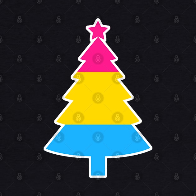 Christmas Tree LGBT Flag Pansexual by aaallsmiles